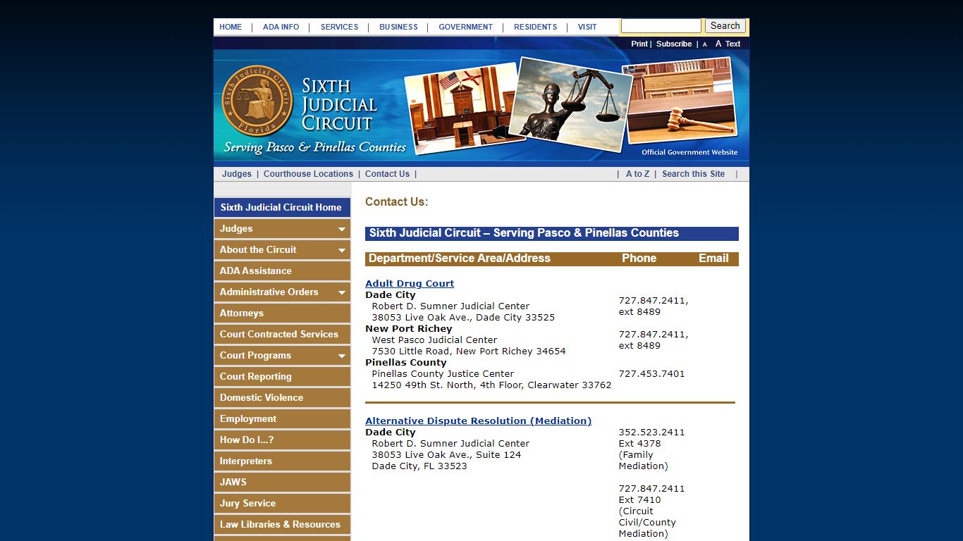 Sixth Judicial Circuit of Florida - Pinellas and Pasco Counties ...